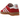 Adidas Gazelle Indoor Scarlet Cloud White sneakers i sidoprofil med röd mockaöverdel, vita läderränder och en klassisk brun gummisula