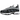 Nike Air Max Sunder Silver Anthracite sneakers i en vinklad profilvy med metallisk silverfärgad ovandel, dragkedja och svart sula