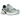 Nike V2K Run Psychic Blue sneakers i sidovy med blå mesh-ovandel, silverfärgade detaljer, kraftig vit mellansula och svarta skosnören