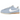 Nike Cortez SE Psychic Blue sneakers i sidoprofil med ljusblå ovandel i mocka, vit sula och en distinkt mörkblå swoosh-logotyp på sidan