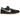 Nike Dunk Low Pro SB Black White Gum sneakers i vinklad profil med svart ovandel, vitt swoosh, vadderad plös och klassisk gummisula