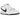 Nike SB Dunk Low White Black sneakers i en snygg sidoprofil med vit läderöverdel, svarta detaljer och vita skosnören