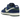 Nike SB Dunk Low Deep Royal Blue sneakers i sidoprofil med kungsblå ovandel i mocka, vit swoosh och vit mellansula med brun yttersula
