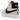 Nike SB Zoom Blazer Mid Olympic Safari sneakers i sidoprofil med safari-mönster, svart Swoosh-logotyp, vit mellansula och gummisula.