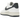 Nike Air Force 1 Low '07 White Obsidian Fir sneakers i sidovy med vit läderovandel, mörkblå Swoosh och skogsgröna detaljer på hälpartiet.