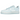 Nike Air Force 1 Low '07 Next Nature Glacier Blue sneakers i sidoprofil med ljusblå läderöverdel, klassisk perforerad tåbox och vit sula