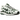 Nike P-6000 Fir sneakers i sidoprofil med vit mesh-ovandel, gröna detaljer, silverfärgade överlägg och robust gummisula för en retro löparstil