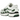 Nike P-6000 Fir sneakers i en vinklad vy med gröna läderdetaljer, vit mesh-ovandel och tydlig Nike-logotyp på sidan