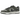 Nike Dunk Low Retro Light Army Cargo Khaki sneakers i en vinklad vy med läderovandel i olivgrönt och mörkgrönt med vit mellansula och skosnören