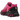 Nike Air Max Dn8 Laser Fuchsia Black sneakers sedd från sidan med livlig fuchsia ovandel, svart yttersula och synliga dämpande Air-enheter