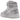 Jordan 1 Retro High OG Swarovski Vast Grey sneakers i sidoprovy med grå kristallöverdel, vita skosnören och klassisk sula