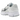 Nike Zoom Vomero 5 Chrome Toe sneakers i sidoprofil med metallisk kromdetalj på tån, beige mesh och vita skosnören.