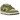 Nike SB Dunk Low Yuto Horigome Matcha sneakers i en 45-graders vinkel med vitt läder, grå mockapaneler och mörkgrön swoosh.