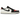 Air Jordan 1 Retro Low OG PSG Paris Saint-Germain sneakers i vinklad profil med vit läderovandel, grå toner och röd häldetalj