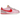 Nike Cortez TXT Medium Soft Pink Sail sneakers i klassisk sidoprofil med mjuk rosa textilovandel och krämvit Nike swoosh