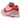 Nike Cortez TXT Medium Soft Pink Sail sneakers sidoprofil med rosa textilöverdel, vita skosnören och ikonisk Nike-logotyp på sidan
