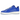Nike Air Force 1 Low .SWOOSH 404 Error sneakers i en vänster sidoprofil med blå överdel i läder och vit sula
