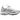 Nike Air Max Sunder SE White Metallic Silver sneakers i vinklad profil med vit dragkedja och glänsande metalliska silverpaneler på sidan