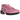 Nike Air Max Plus Pink Black sneakers i vinklad profil med rosa mesh, svart plastbur, matchande svart mellansula och synliga Air-enheter