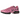 Nike Air Max Plus Pink Black sneakers i sidoprofil med rosa gradient-ovandel, svarta vågiga plastdetaljer och tydlig sula med synliga Air-dämpade Air-enheter.