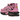Nike Air Max Plus Pink Black sneakers i sidoprofil med rosa mesh-ovandel, svarta TPU-linjer, ikonisk hälkappa och en tydlig svart mellansula.