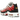 Nike Air Max Plus White Black University Red sneakers i profil med vit meshdesign, svarta detaljer och den distinkta röda sulan.
