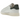 Adidas Stan Smith Lux White Green sneakers i sidoprofil med ovandel i vitt premiumläder, grön hälkappa och ikoniskt perforerat Adidas tre-stripdesign