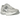 Nike Zoom Vomero 5 Pure Platinum Summit White sneakers i en sidoprofil med silverfärgade detaljer, mesh-ovandel och vit sula