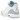 Air Jordan 3 Retro White Cobalt Bliss (GS) sneakers sidoprofil med vit läderovandel, elefantmönstrade detaljer och tydliga koboltblå inslag på sulan