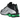 Nike Shox R4 Metallic Silver Green Shock sneakers från sidan med glänsande silverovandel och distinkta neongröna dämpningspelare i hälen