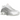 Nike Shox R4 White Bright Crimson Metallic Silver sneakers i sidoprofil med silverdetaljer, vit ovandel och karakteristiska röda stötdämpare