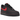 Nike Air Force 1 Low 07 LV8 Bred sneakers i sidoprofil med svart och röd läderovandel, klassisk swoosh-logotyp och en vit Air-mellansula