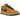 Nike Dunk Low Gore-Tex Wheat Ceramic sneakers i vinkelad vy med brun ovandel, orange swoosh och robust gummisula