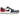 Jordan 1 Retro Low OG Howard University sneakers i en stilren sidovy med vit läderöverdel, röda designdetaljer och snörning.