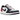 Jordan 1 Retro Low OG Howard University sneakers i sidoprofil med röd och vit läderöverdel, snören och klassisk sula