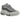 Nike Air Max 95 Light Smoke Grey Anthracite sneakers i vinklad profil med lager-på-lager-design i grå toner och synlig Air-dämpning i mellansulan.
