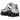 Nike Shox TL Metallic Silver Wolf Grey sneakers i sidovy med glänsande silverfärgad ovandel, distinkta stötdämpare och svart Swoosh