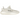 Yeezy Boost 350 V2 Bone sneakers sedda från sidan med vit ovandel i Primeknit, matchande skosnören och en halvgenomskinlig sula med Boost-dämpning
