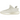 Yeezy Boost 350 V2 Bone sneakers sedd från sidan med monokrom vit Primeknit-ovandel, vita skosnören och karakteristisk halvgenomskinlig Boost-sula