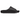 Yeezy Slide Onyx sneakers i vinklad profil som visar den helt svarta, minimalistiska designen i EVA-skum med taggig sula