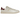 Adidas Stan Smith Lux White Burgundy sneakers i sidoprofil med vitt läder, burgundy hälkappa och de ikoniska perforerade tre ränderna på sidan.
