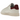 Adidas Stan Smith Lux White Burgundy sneakers i en stilren sidoprofil med vit läderovandel, vinröd hälkappa och klassisk gummisula