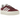 Adidas Gazelle Bold Shadow Red sneakers i sidoprofil med röd mockaöverdel, vita detaljer och en tjock gummisula med plateau