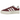 Adidas Gazelle Bold Shadow Red sneakers i sidoprofil med röd mockaöverdel, vita detaljer och en tjock sula