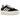 Adidas Gazelle Bold Core Black White sneakers i sidoprofil med svart mockaöverdel, vita läderdetaljer och en hög gummisula