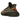 Yeezy Boost 350 V2 Carbon Beluga sneakers i profil med det ikoniska Primeknit-mönstret i mörka toner och orangea detaljer samt en hållbar gummisula.