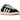 Adidas Campus 00s Core Black sneakers i sidoprofil med svart mockaöverdel, vita läderränder och tjocka skosnören