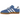 Adidas Gazelle Indoor Blue Fusion Gum sneakers i sidoprofil med blå mockaovandel och klassisk gummisula