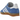 Adidas Gazelle Indoor Blue Fusion Gum sneakers i sidoprofil med blå mockaöverdel och klassisk gummisula