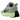 Nike Lunar Roam Neutral Grey Volt sneakers i sidoprofil med grå mesh-ovandel, neongröna detaljer och markerad svart sula